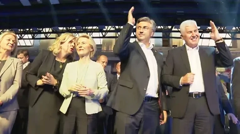 Pogledajte kako Čović i Plenković plešu na pjesmu Baby Lasagne, ili bolje nemojte!